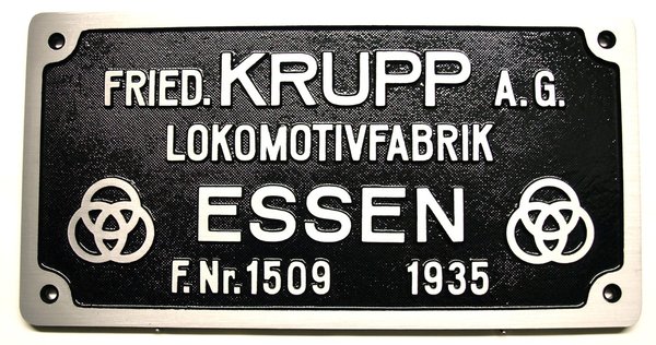 Fried. KRUPP. A.G. F.Nr.1509 schwarz